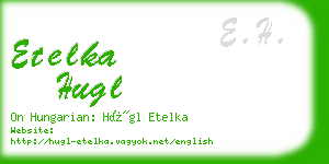 etelka hugl business card